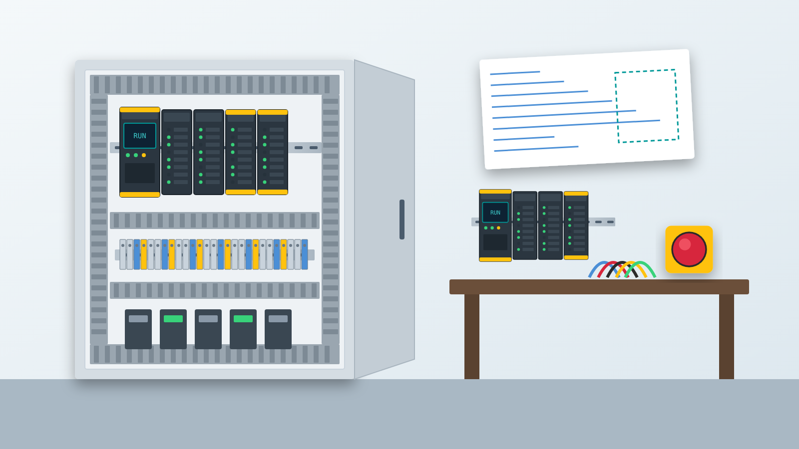 Individuell gebauter Schaltschrank mit SPS – Sonderlösungen nach Kundenwunsch.